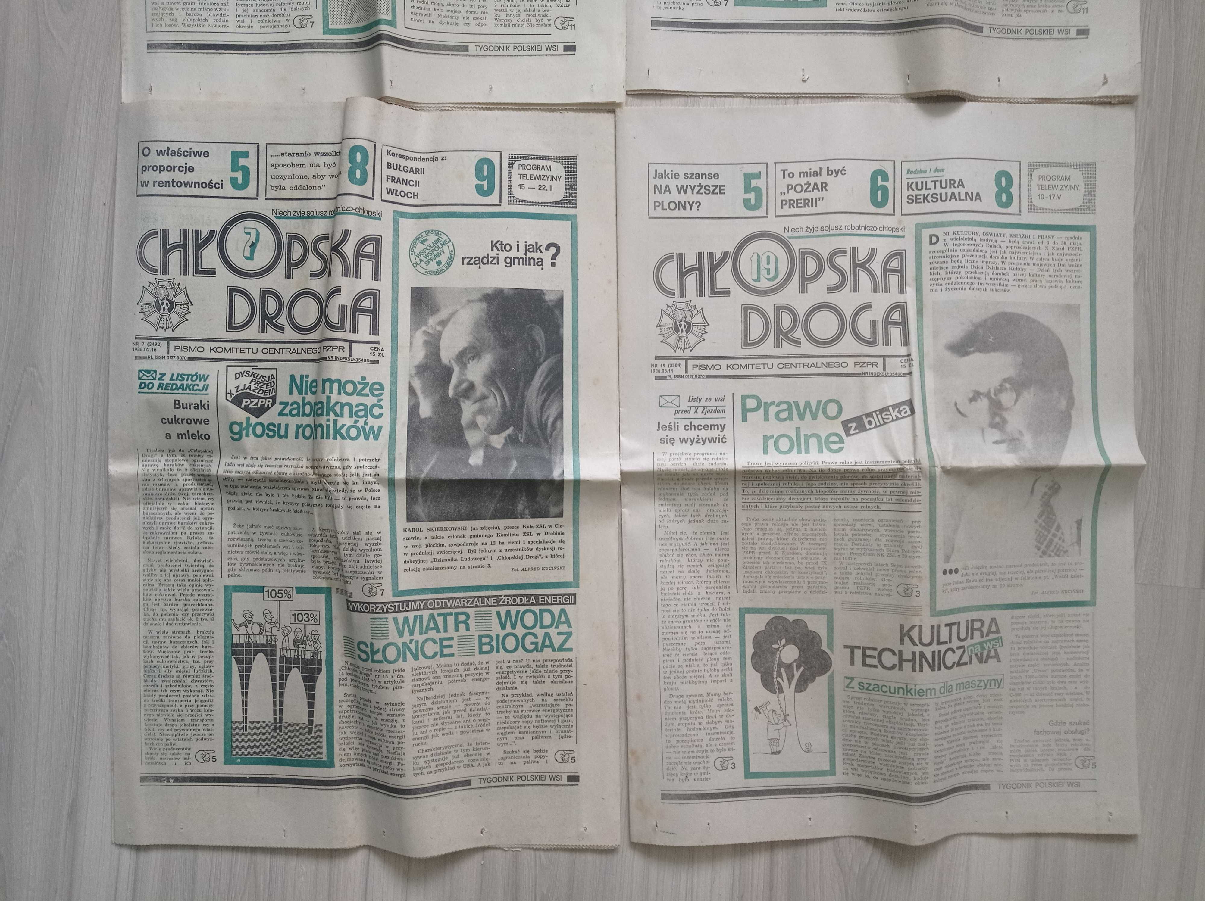 Chłopska Droga 1986, zestaw