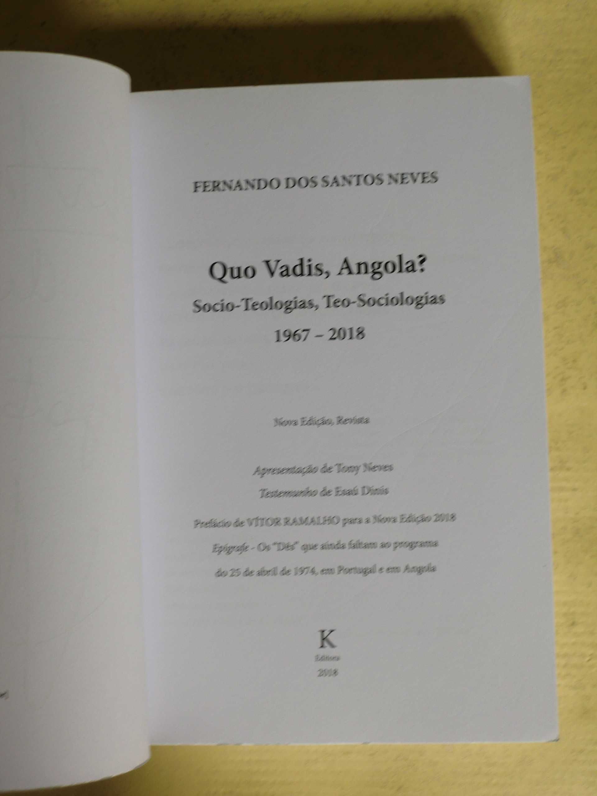 Quo Vadis Angola? de Fernando dos Santos Neves