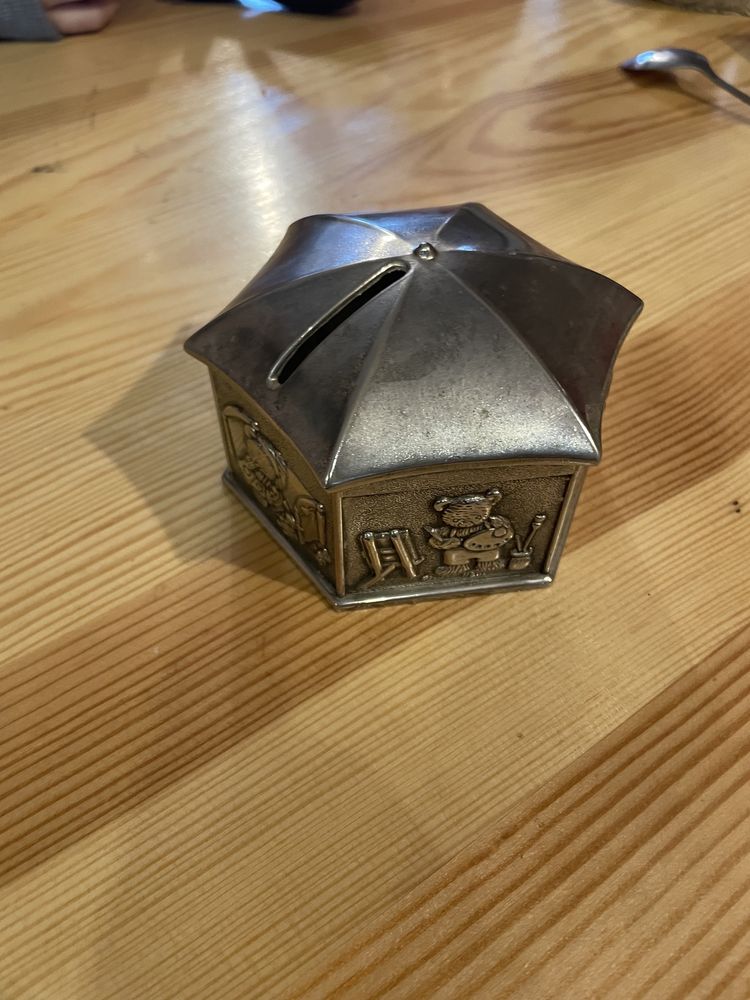 Skarbonka metalowa z misiami