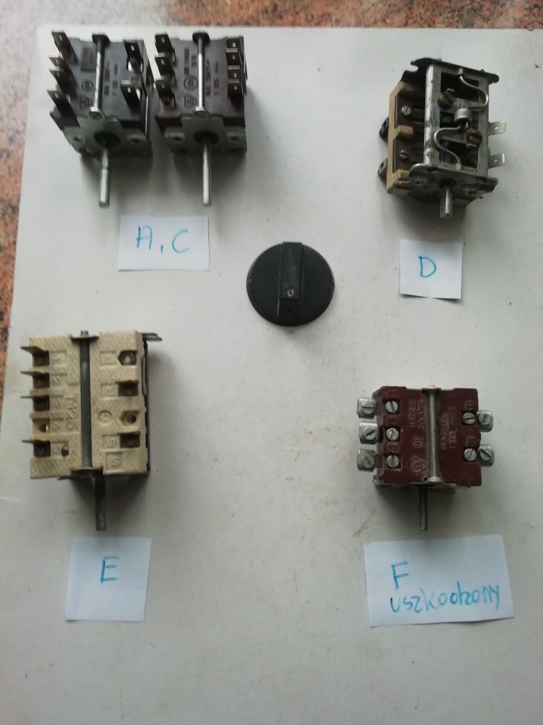 Przełączniki do pieców akumulacyjnych pochodzących z czasów PRLu