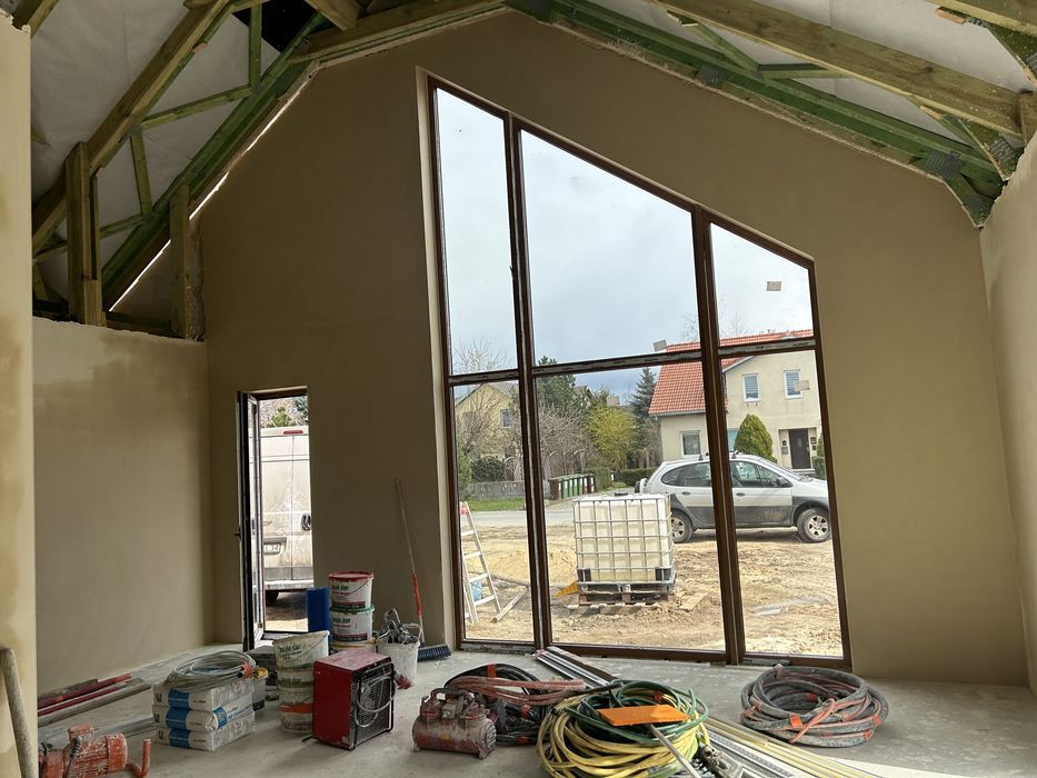 Tynki maszynowe gipsowe - cementowo wapienne