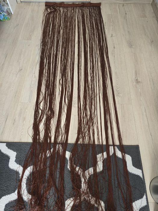 Makarony firanki brązowe 160x230 cm