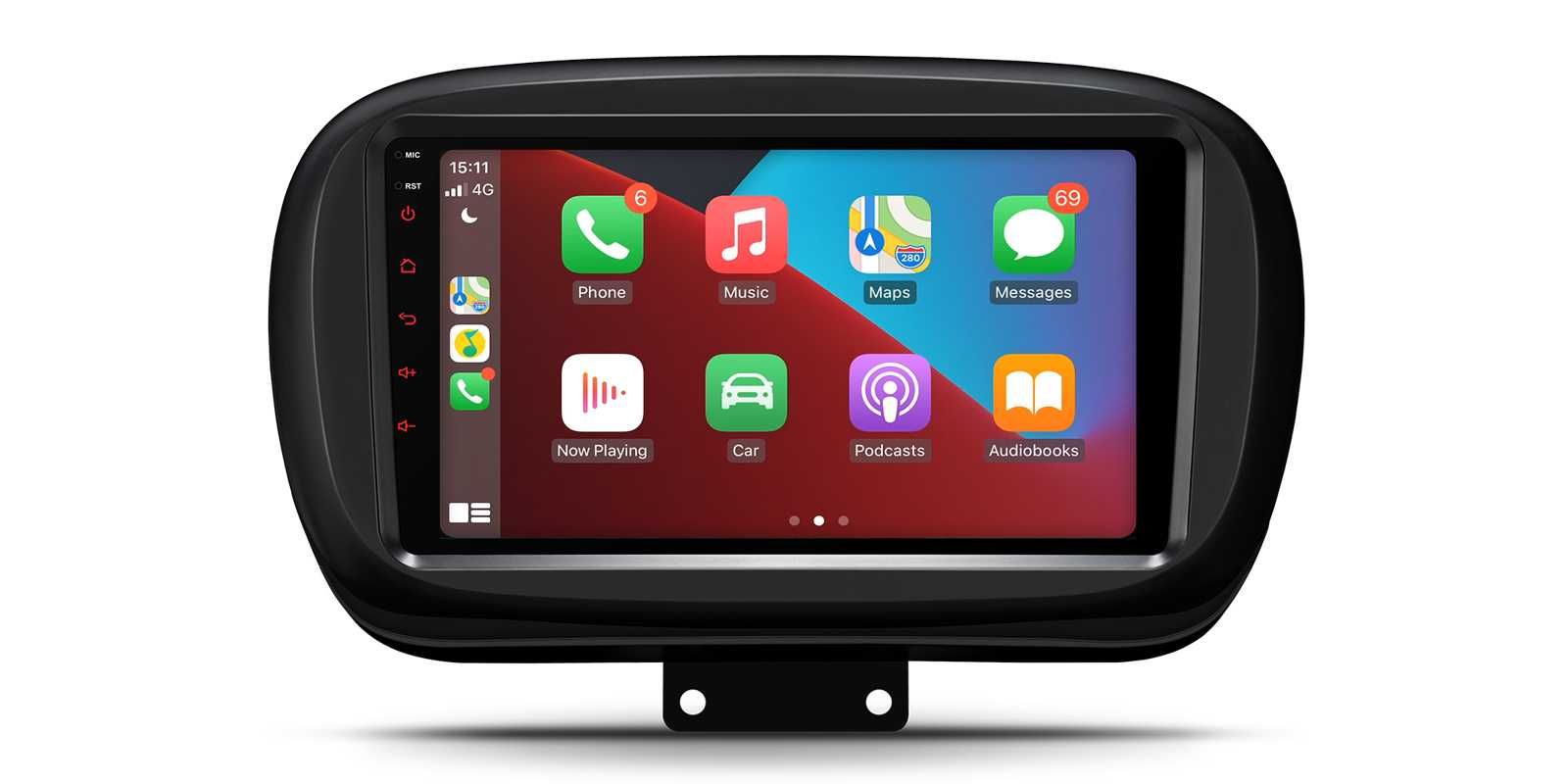 Auto Rádio Fiat 500 X GPS Bluetooth USB Carplay & Android