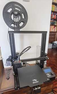 Impressora 3D Ender 3 pro + 7 bobines de filamento