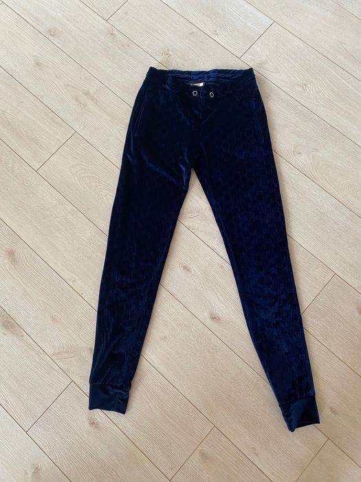 Spodnie dresowe damskie welurowe gucci oryginalne monogram S blogerski