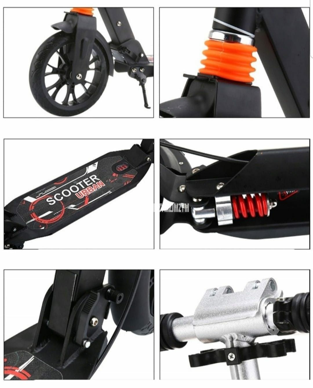 Hulajnoga Urban Scooter hamulec tarczowy do 130kg/2amortyzatory