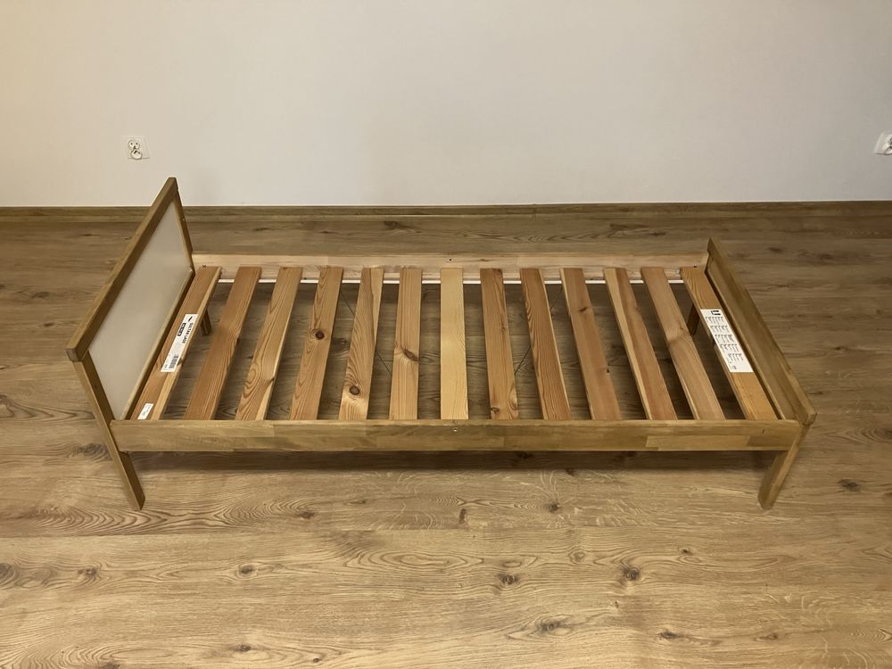 Rama łóżka z dnem z listew, buk, 70x160 cm IKEA - SNIGLAR