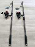 Zestaw karpiowy 2xWędka telecarp 3.3m+ 2xKołowrotek Black Shadow+Żyłka