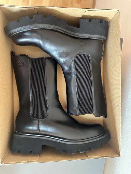 Шкіряні чоботи челсі 40-41