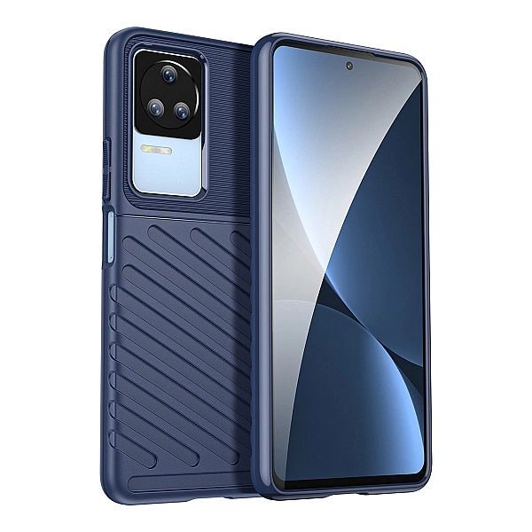 Thunder Case etui Xiaomi Poco F4/5g silikonowy pancerny pokrowiec nieb