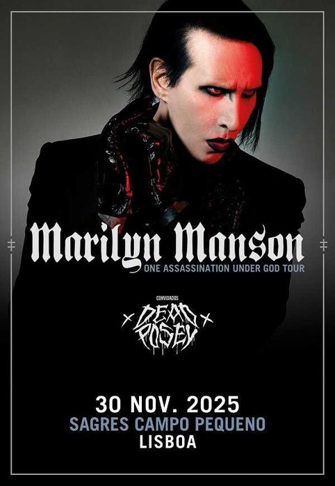 Marilyn Manson Bilhete Meet & Greet - 30 Novembro