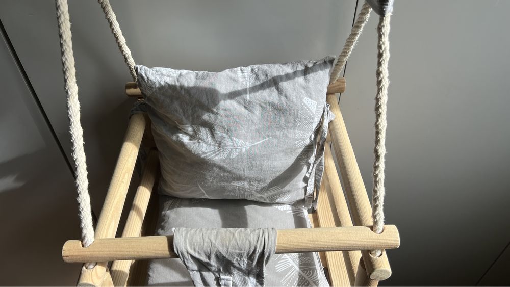 Huśtawka drewniana 3w1 KiziaMizia