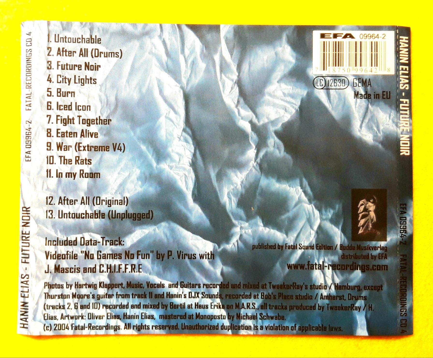Hanin Elias – Future Noir (CD, 2004)