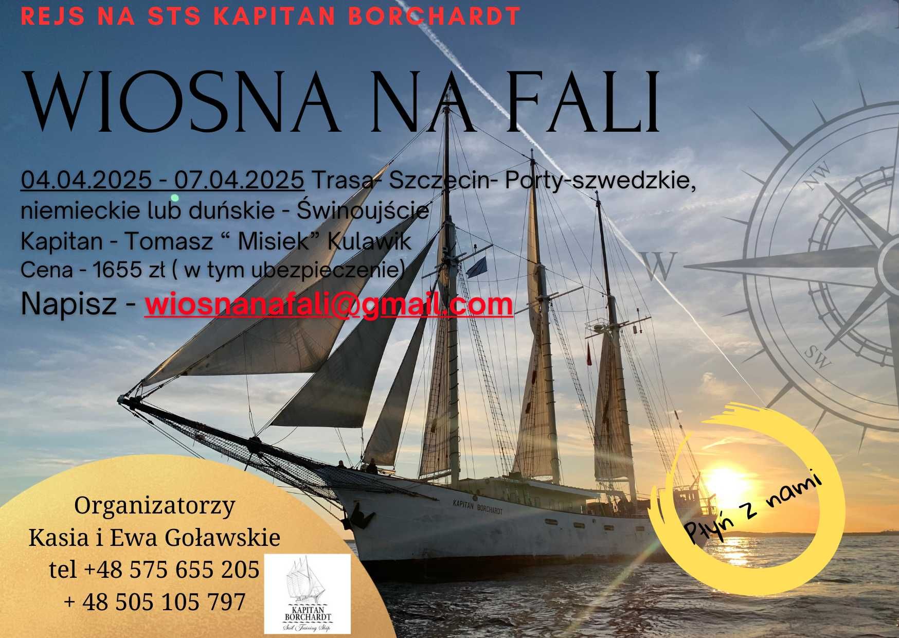 Rejs żaglowcem STS Kapitan Borchardt