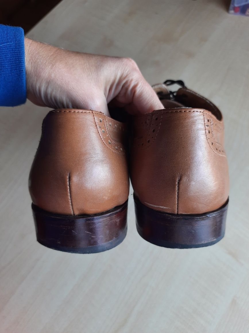 Туфли броги кожаные 45 размер