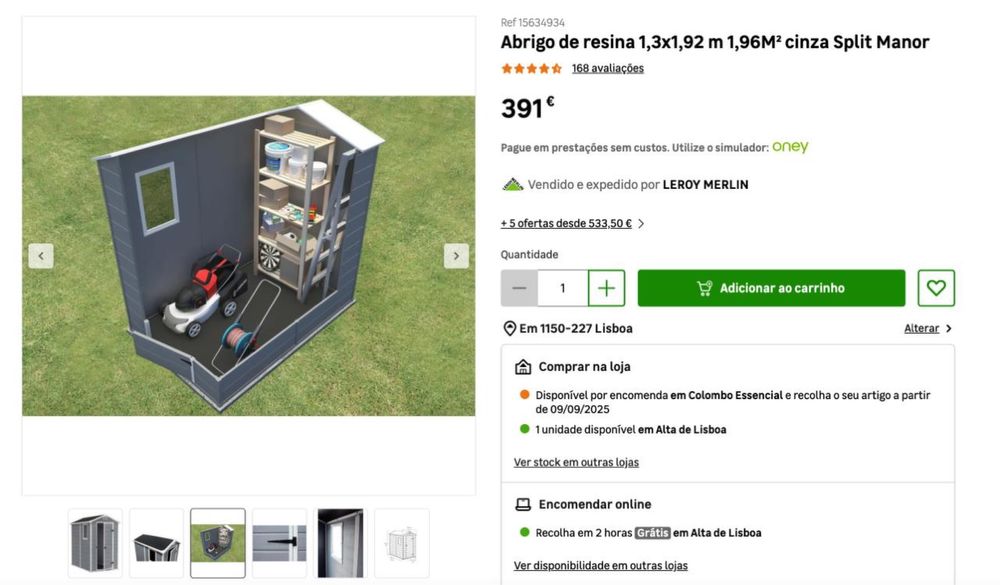 Abrigo de Jardim em optimo estado