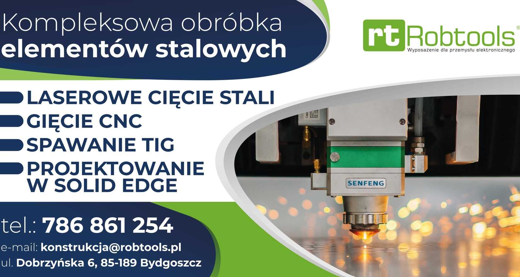 Laserowe cięcie i gięcie blach, spawanie, projektowanie w SOLID EDGE