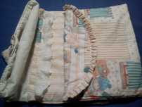 2 sacos porta-roupinhas / porta-fraldas coordenados c/ursinhos p/ bebé