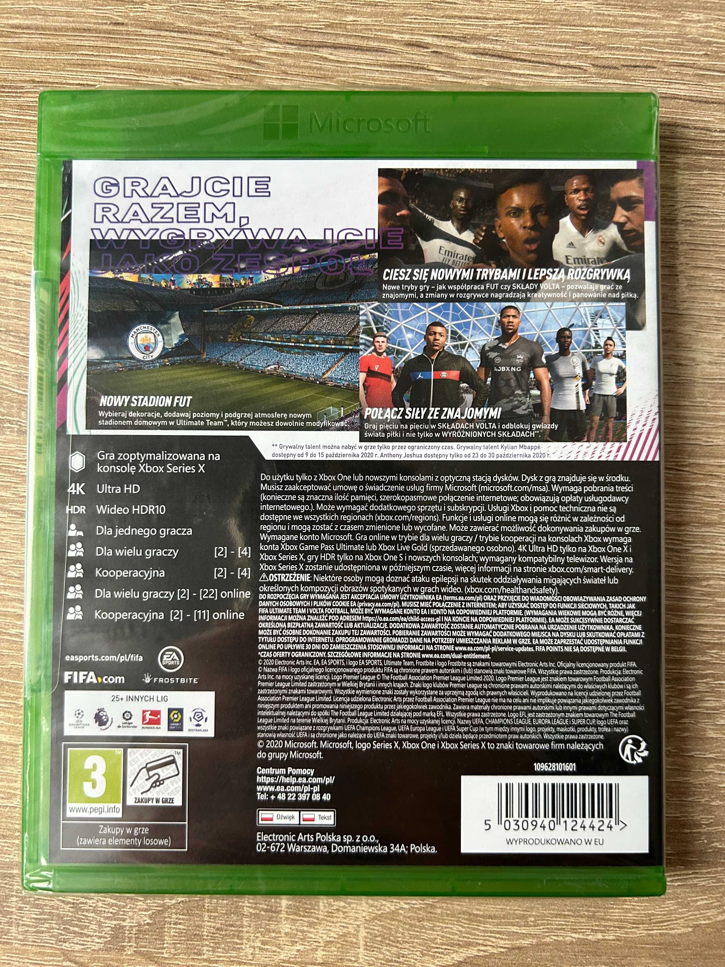 FIFA 21 - Xbox One / Xbox Series X - PL - NOWA, FOLIA