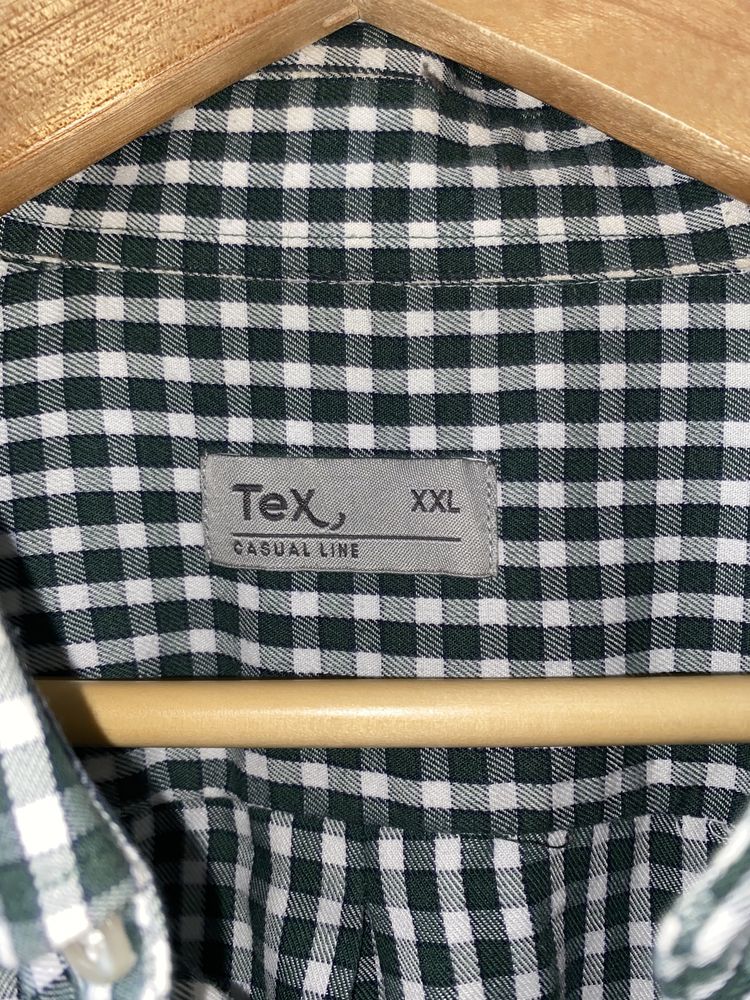 Koszula męska w kratę XXL TEX