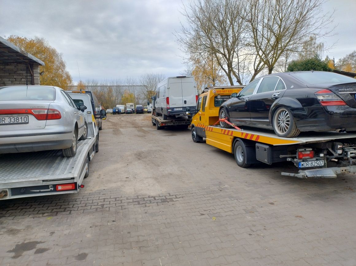 Pomoc Drogowa 24h transport maszyn Serwis Mobiny Wulkanizacja Ostrów M