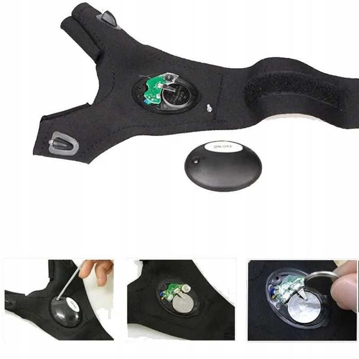 Rękawica rękawiczka latarka LED WARSZTATOWA DLA MECHANIKÓW