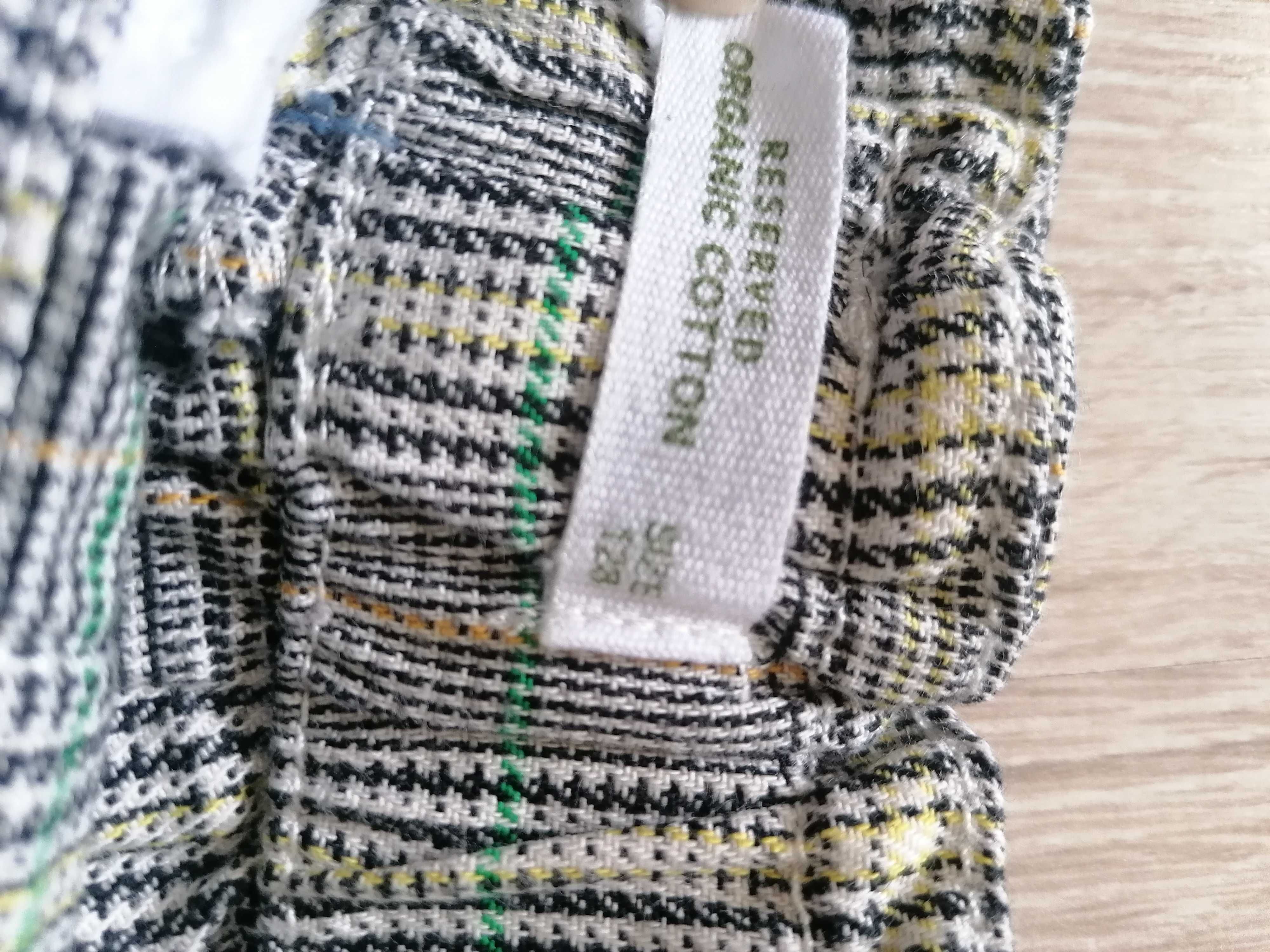 Spodnie eleganckie Reserved 128 cm w kratę dla dziewczynki
