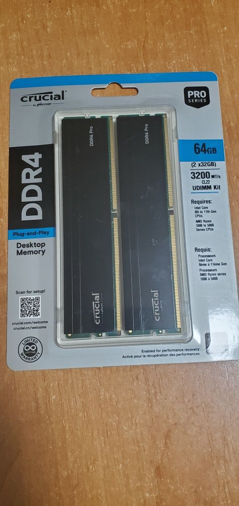 Оперативна пам'ять Crucial DDR4 Pro 64GB(2×32) CP2K32G4DFRA32A