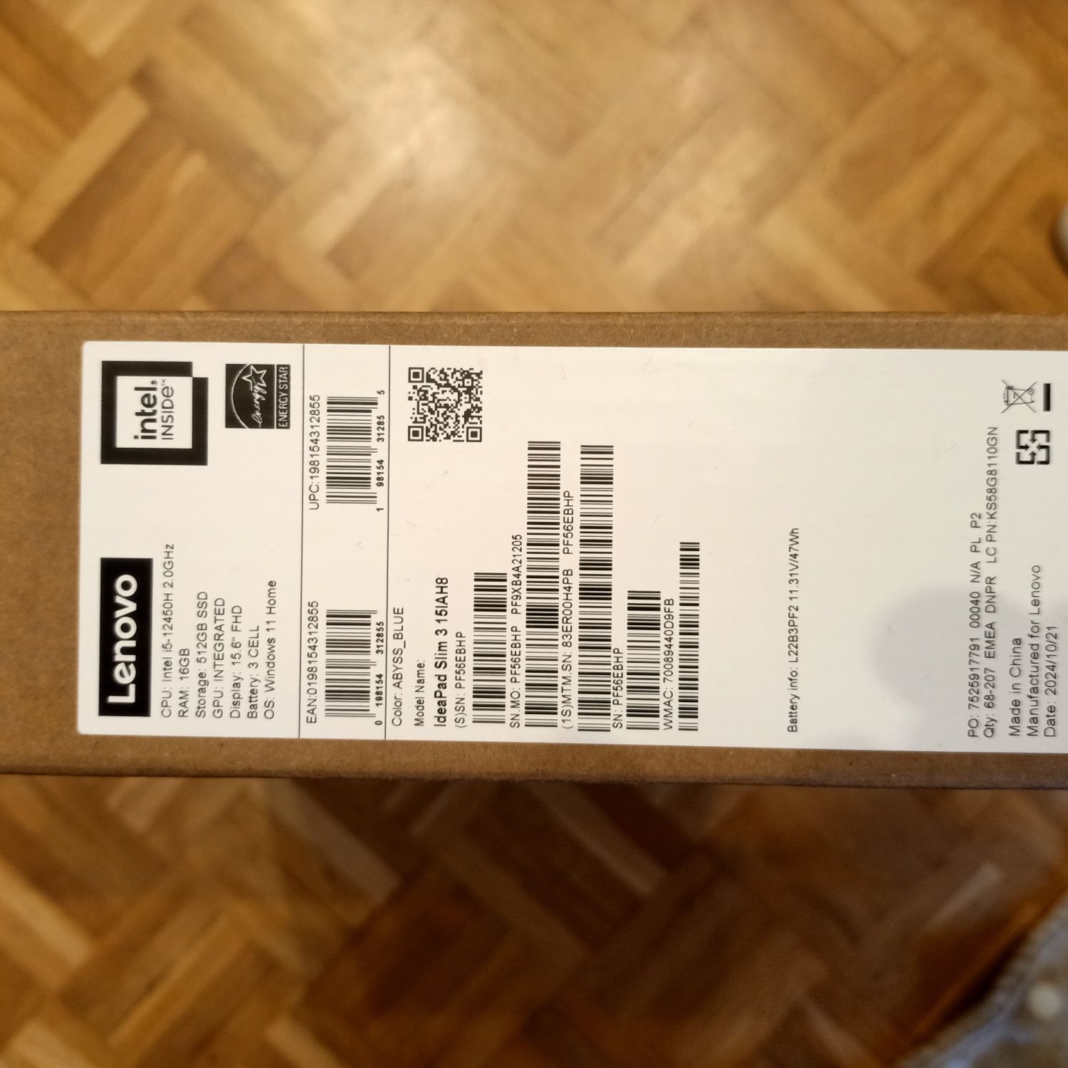 Lenovo Ideapad SLIM i5-12450H 2.0 16GB SSD512 IPS Win11 NOWY Gwarancja