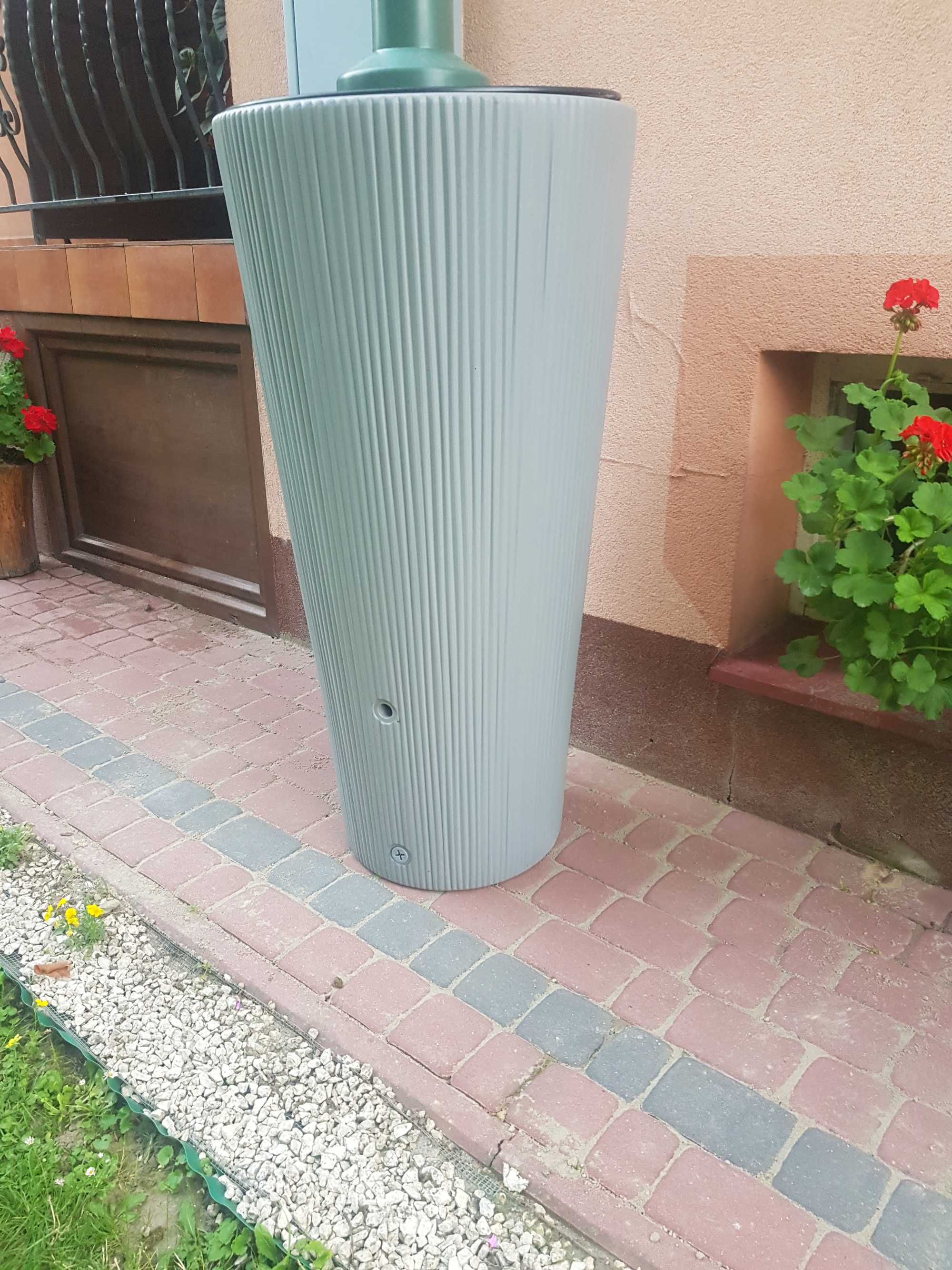 Zbiornik na wodę,deszczówkę VASO DECOR 2w1 220l szary, 4rain