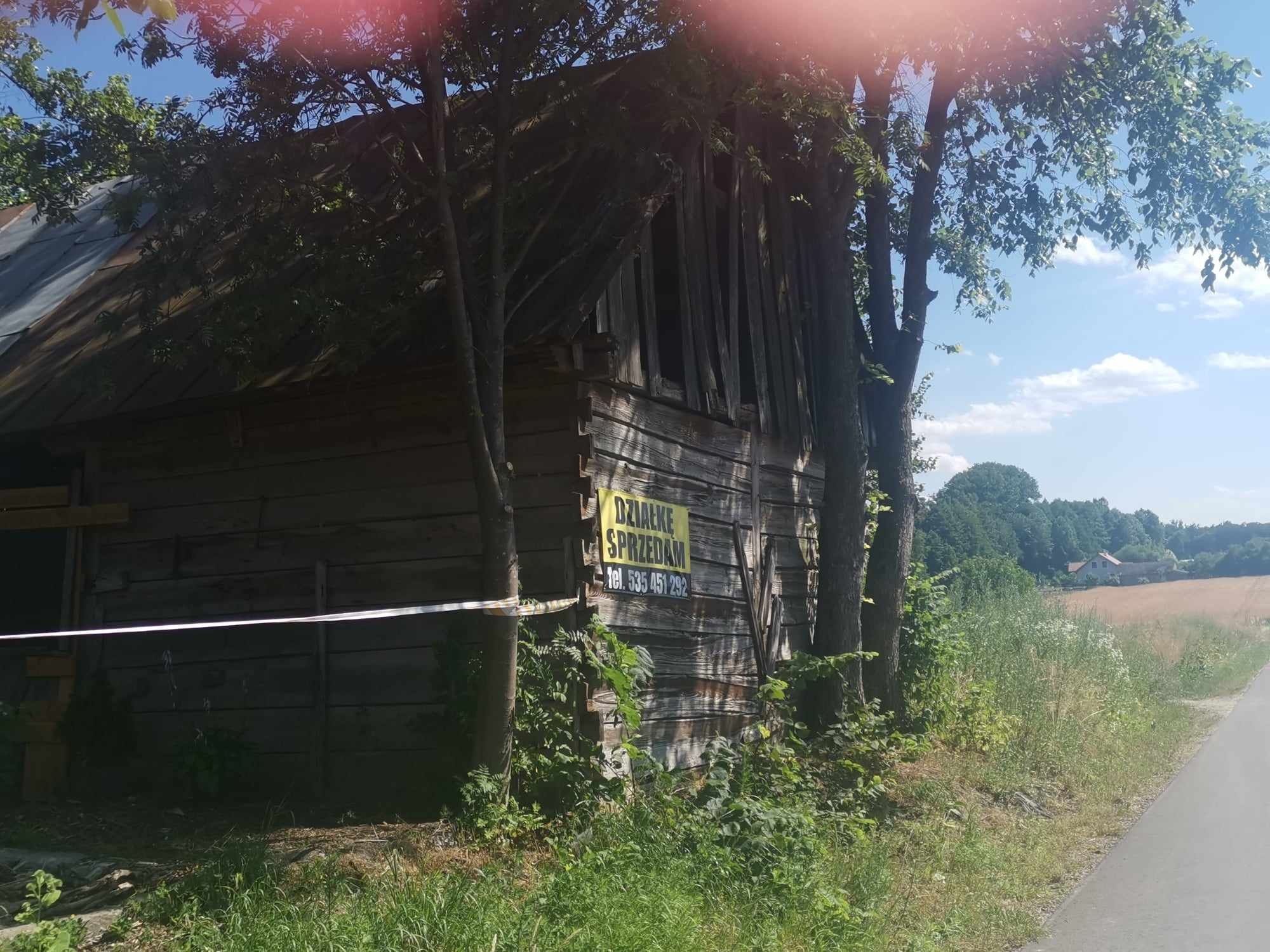 Działka Żyrzyn przy głównej ulicy