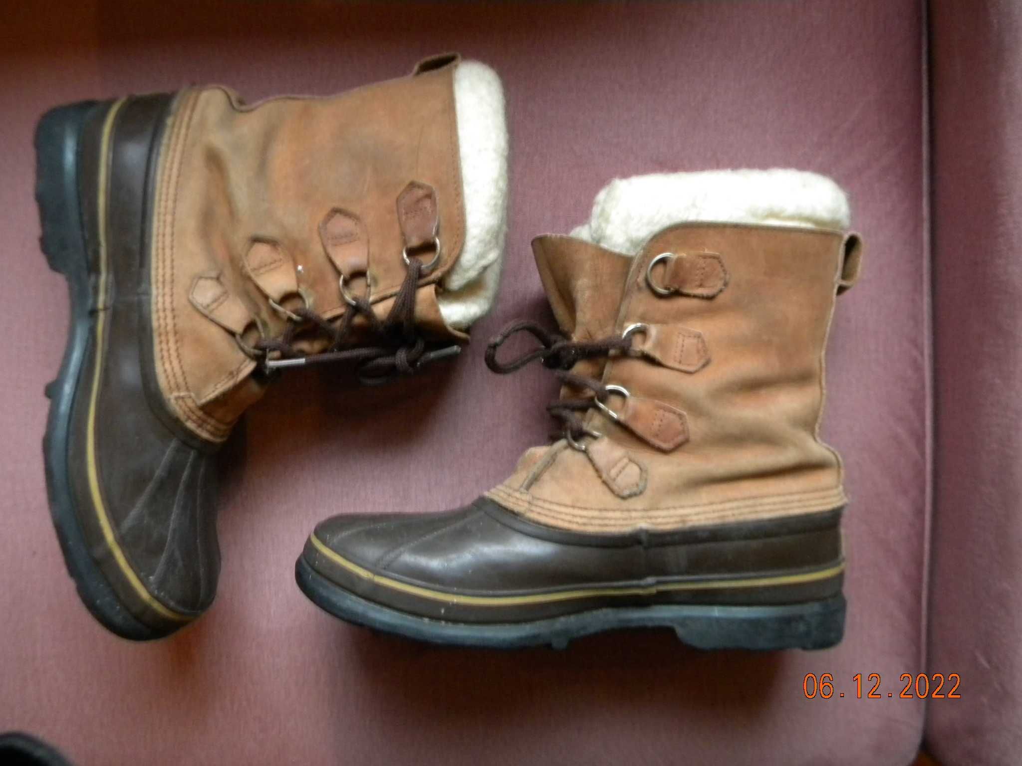 Buty trekkingowe,śniegowce Eddie Bauer Kanada r.11 wkładka 30 cm