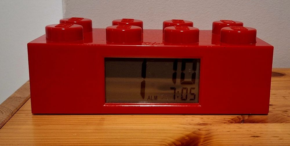 Budzik zegar  Lego kształt klocka