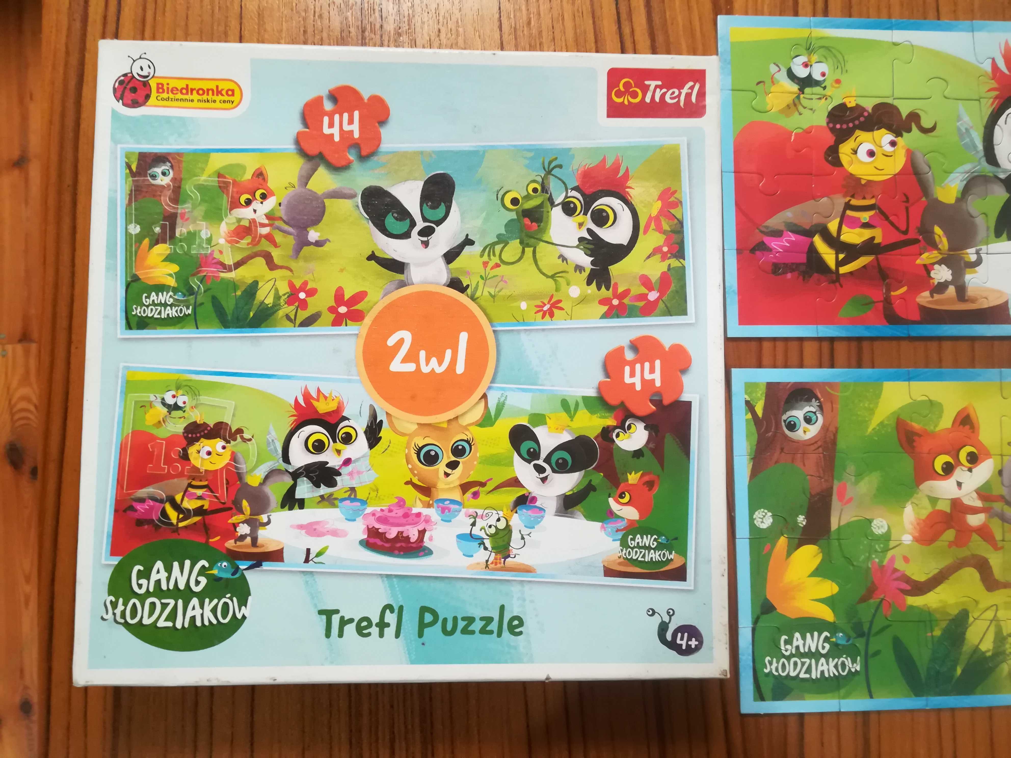 Puzzle  trefl Gang Słodziaków 2w1 44 elementy