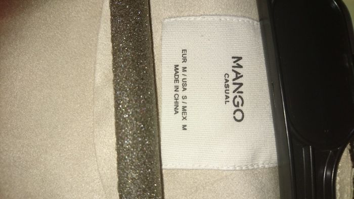 Blazer da MANGO em bege/cinzento - Tamanho M