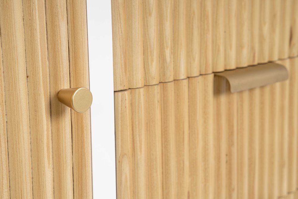 Komoda kredens Charley szuflady z drewna paulowni 80x40x82cm Bizzotto