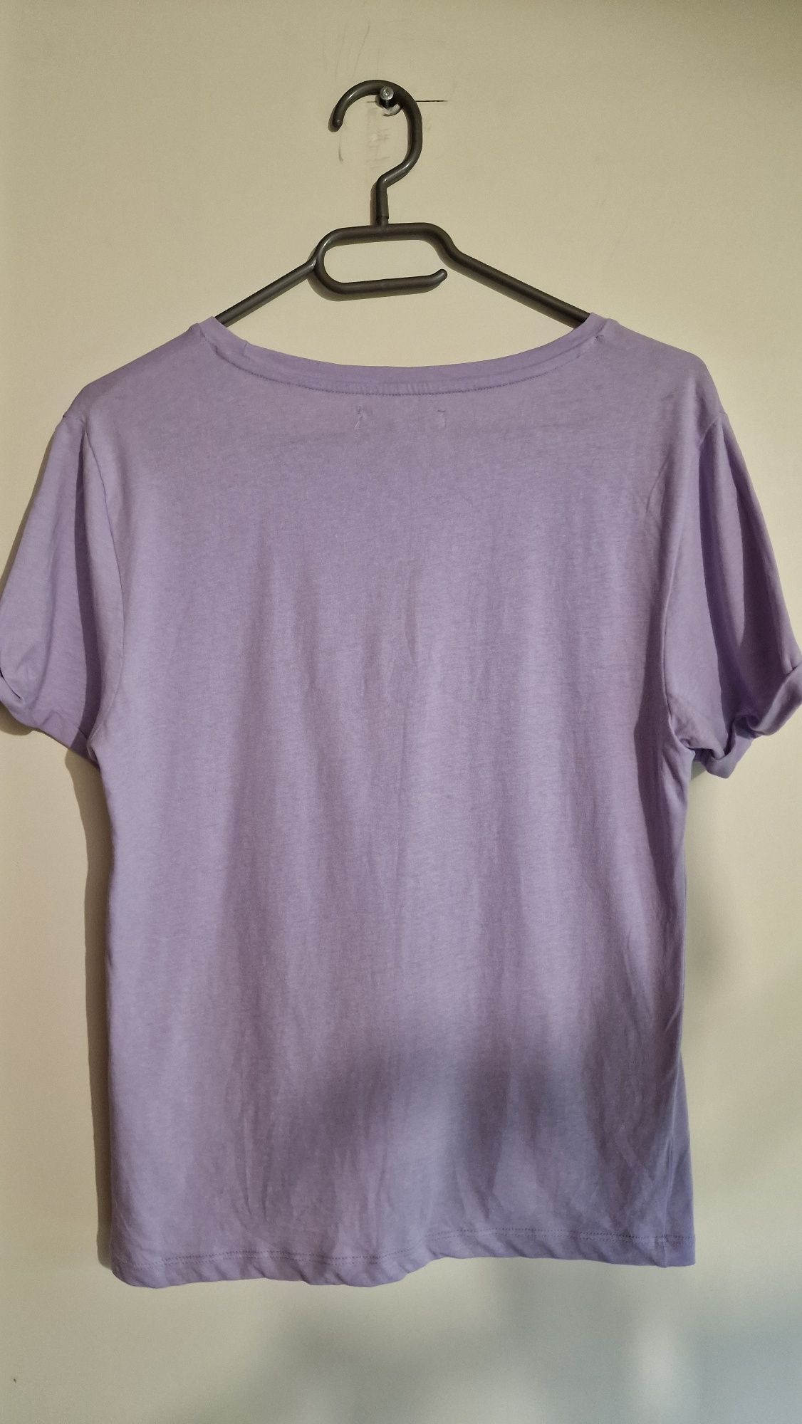 T-shirt koszulka damska House bawełna organiczna 36 S pastelowa