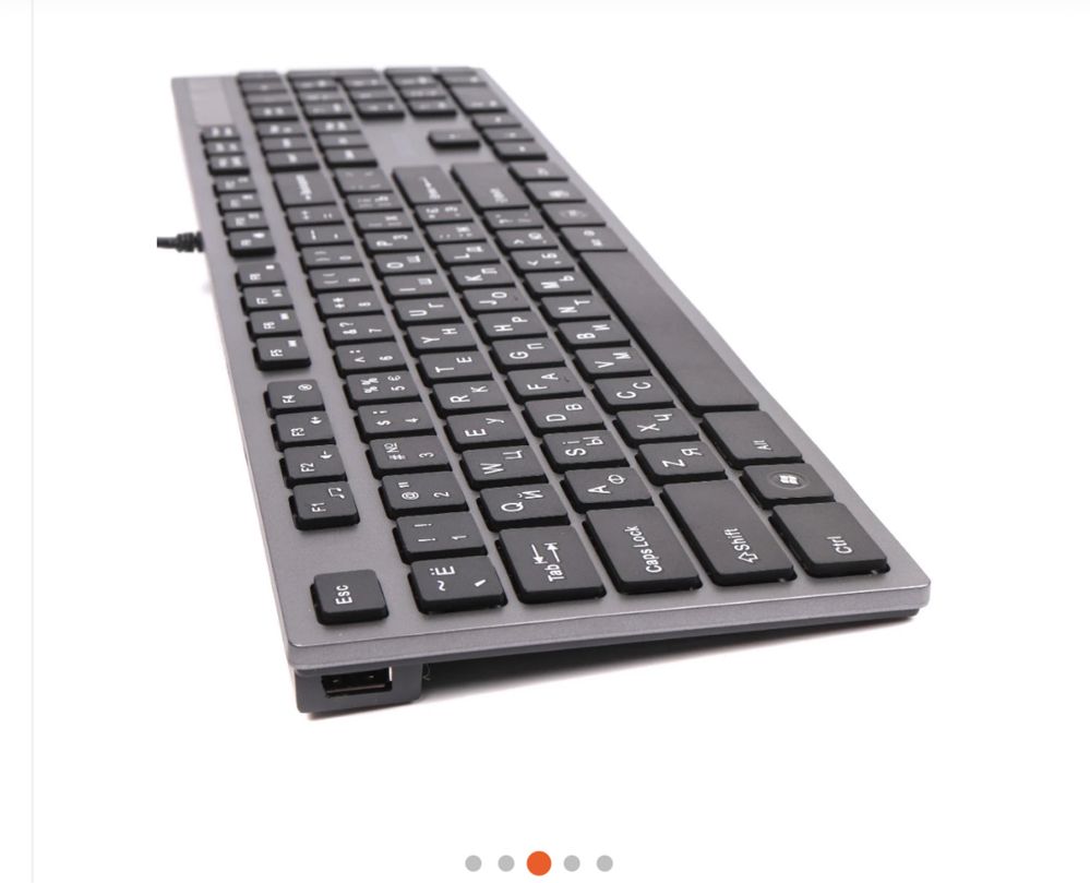 Клавиатура A4TECH KV-300H USB grey
