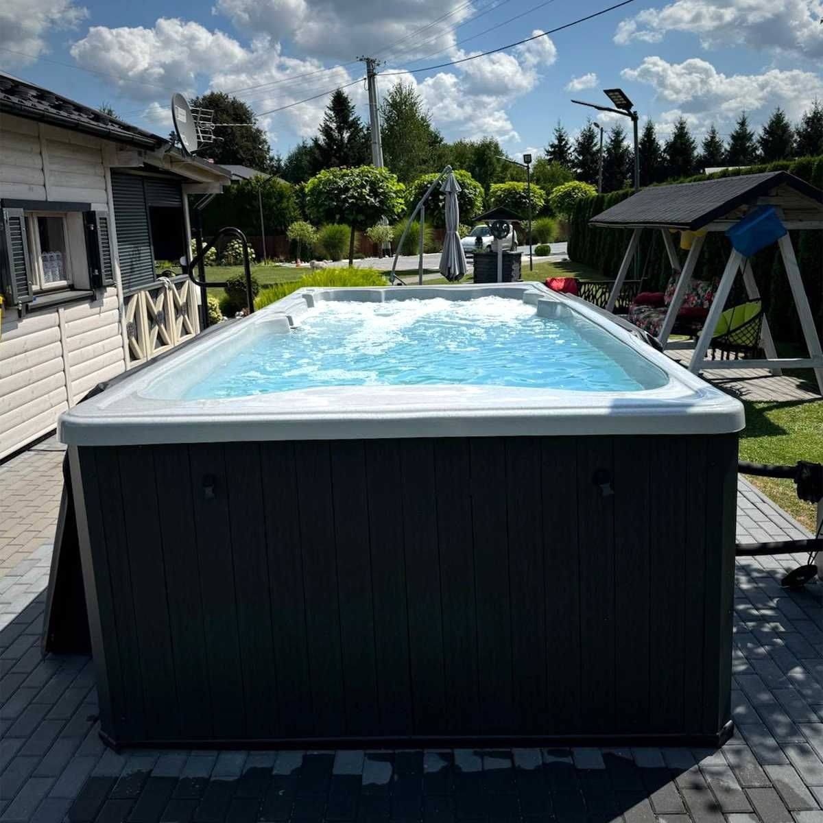 SWIM SPA Basen KONGO z jacuzzi przeciwprąd EUROLINE hydromasaż