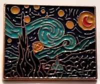 Pin Starry Night Vincent van Gogh Metal Elevada Qualidade