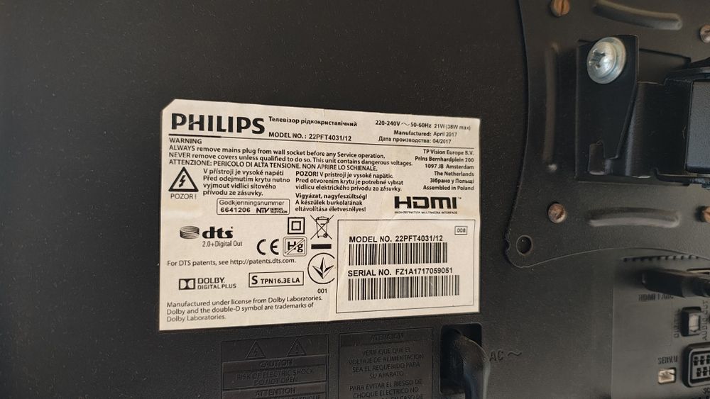 Telewizor  22cale Philips  22PFT4031/12 stan bdb w pełni sprawny