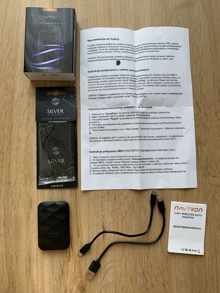 Adapret USB NavTron carplay Android 11 auto youtube netflix odtwarzacz
