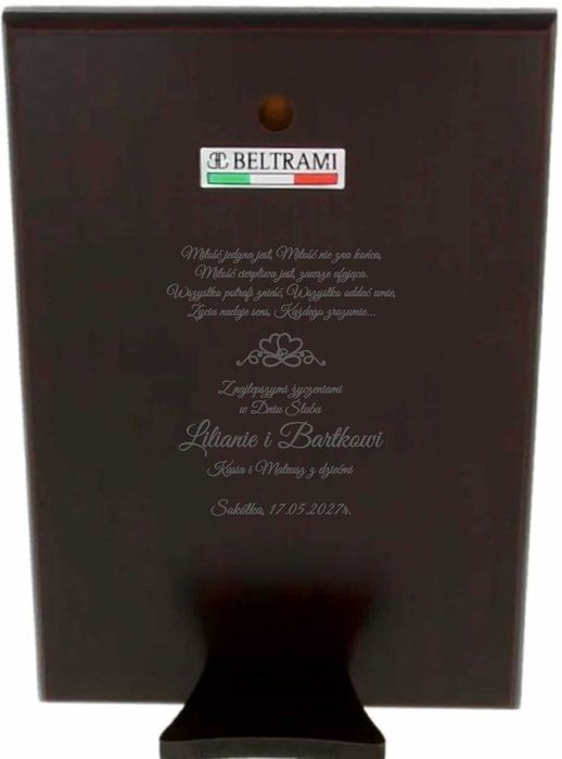 Srebrny Obrazek Jezu Ufam Tobie Jezus Komunia Ślub Rocznica grawer