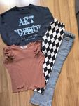 Zestaw bluza Zara bluzka H&M r. 128