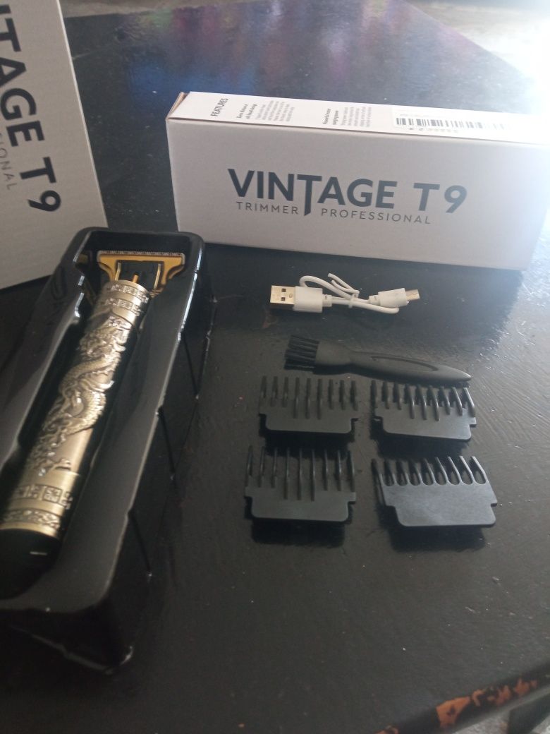 Máquina Vintage Professional T9 Barbear - Aparar Cabelo