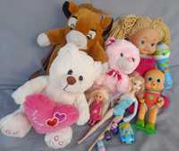 Plecak, misie, lalki - zabawki dla dziewczynki