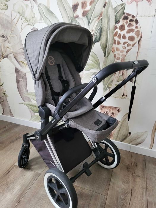 Cybex PRIAM Manhattan Gray Chrome, 2in1 + śpiworek