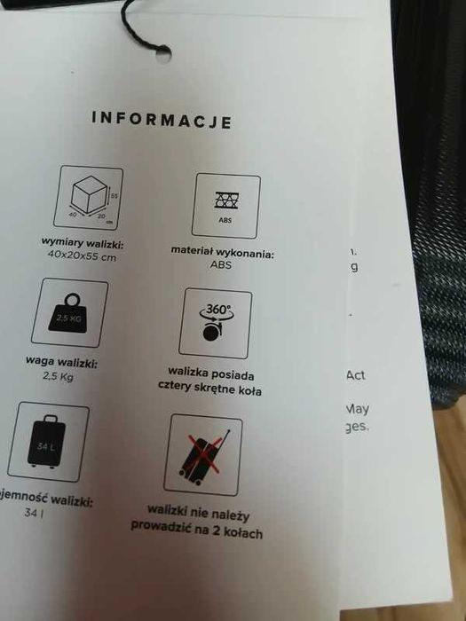 Walizka i Plecak Puccini czarne