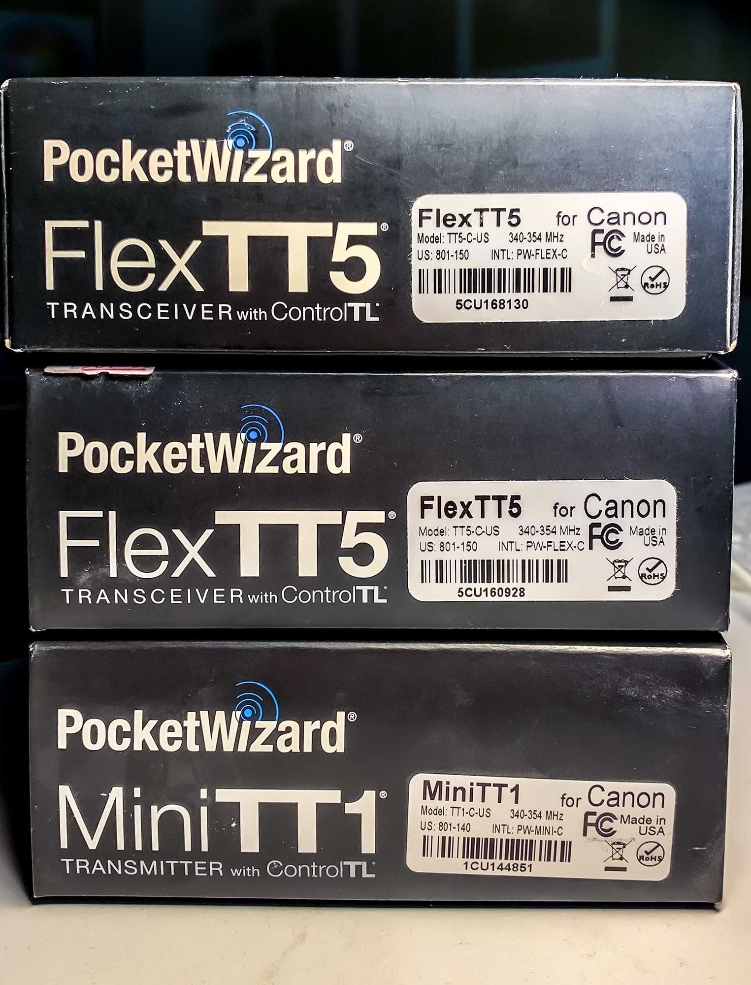 Cинхронизатор вспышек PocketWizard Flex TT5, Mini TT1 для Canon