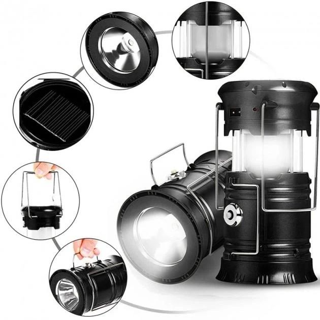 LED лампа X-BAIL BL-5800 з ліхтариком і сонячною панеллю